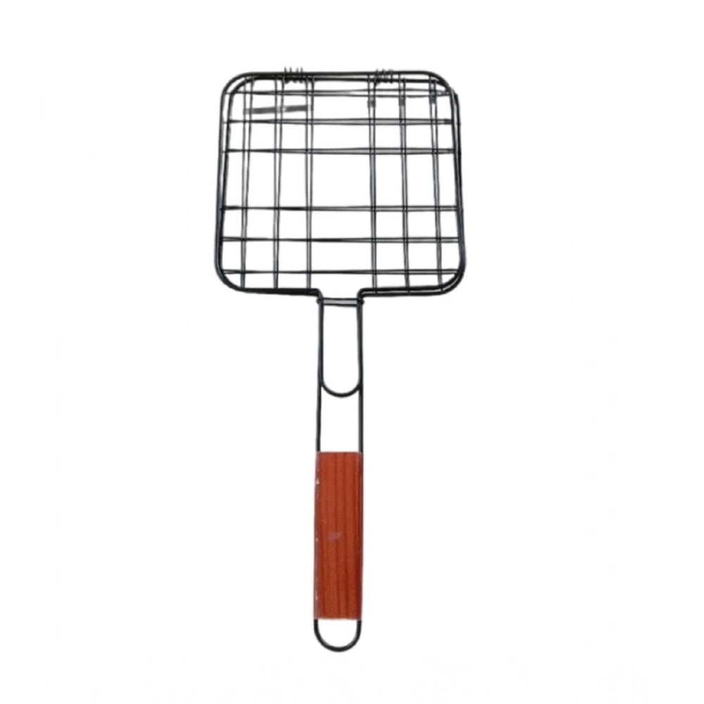 Amfyn Steel Grill Portable Stainless Steel With Handle Square (Black)
