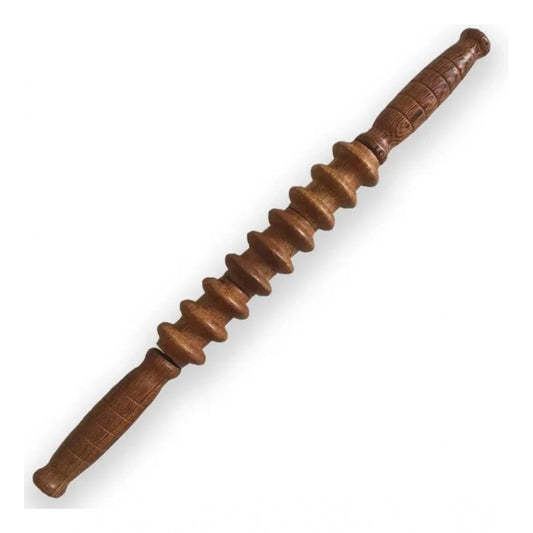 Amfyn Wood Wheel Roller Scraping Tool (Brown)