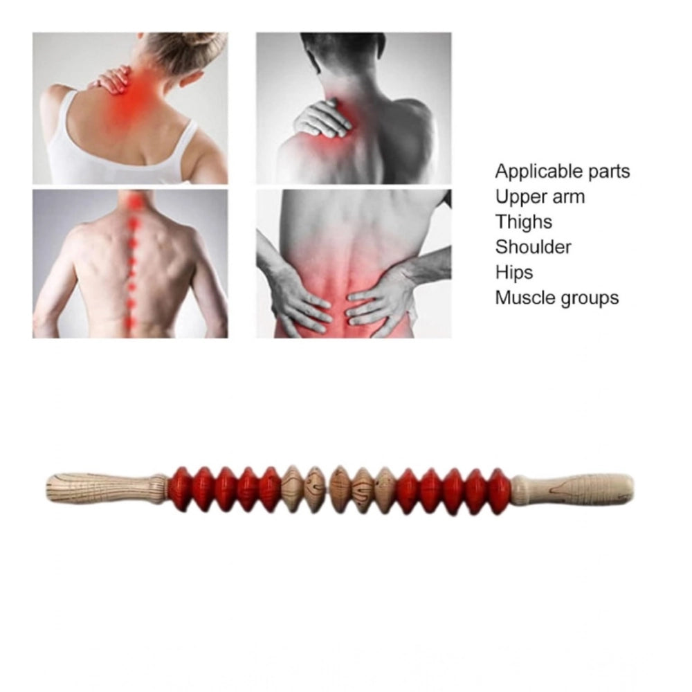 Amfyn Wood Therapy Massage Scraping Tools (Wood - Red)
