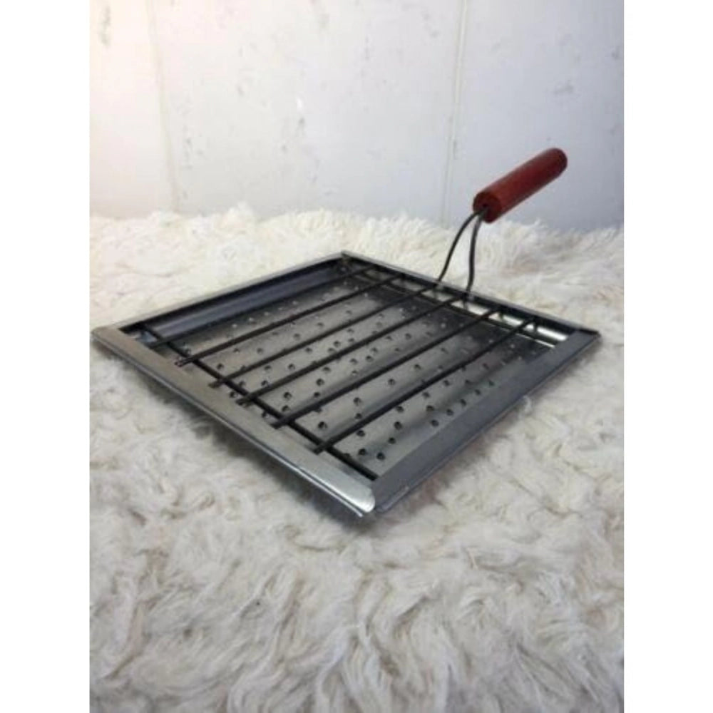 Amfyn Steel Desk Tabletop Outdoor Stainless Steel Mini Smoker (Silver)