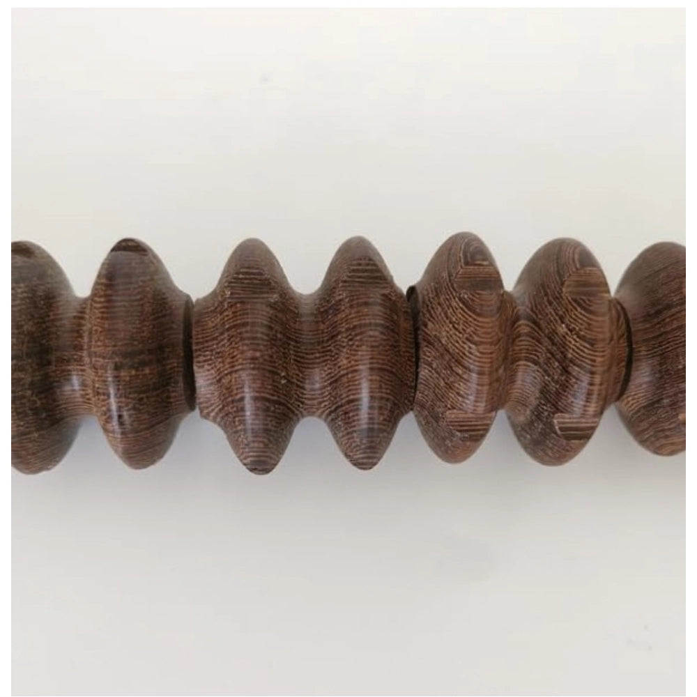 Amfyn Wood Wheel Roller Scraping Tool (Brown)