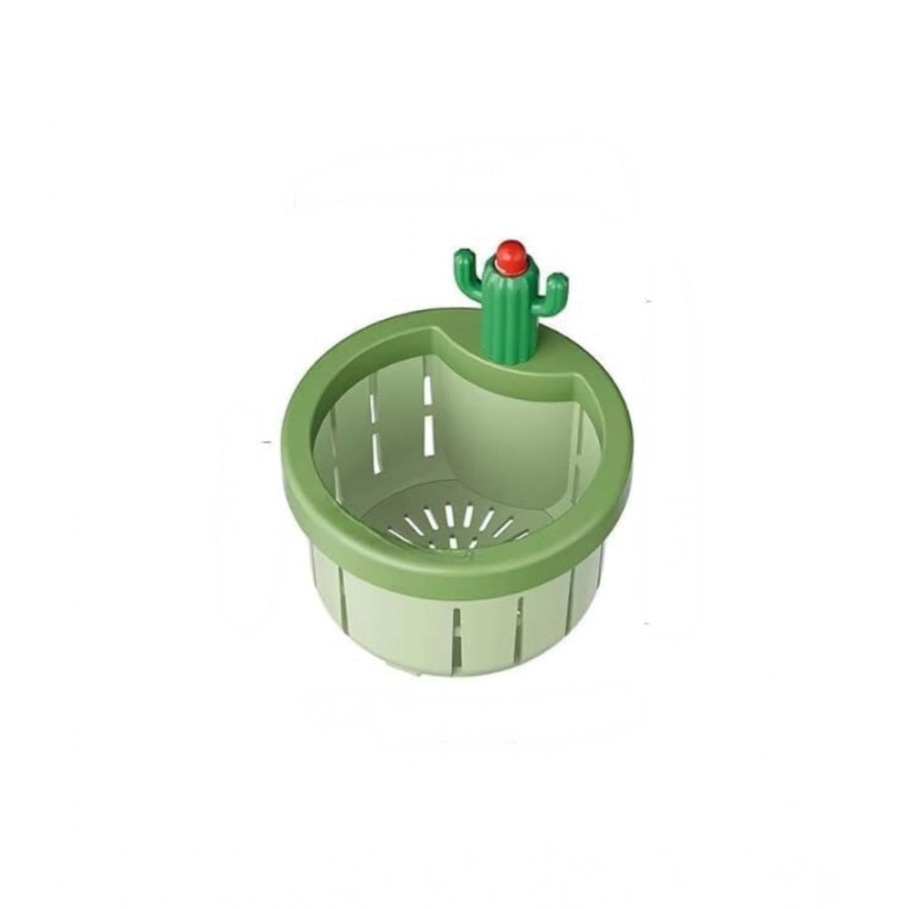 Amfyn 2Pcs Plastic Kitchen Sink Drain Strainer (Multicolor)