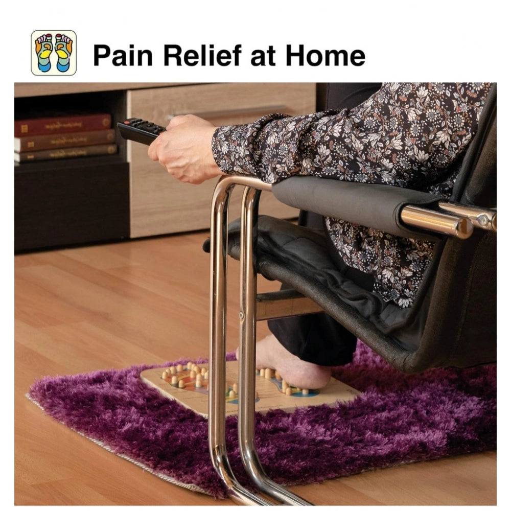 Amfyn Wood Point Foot Massager For Reflexology Trigger Feet  (Wood)