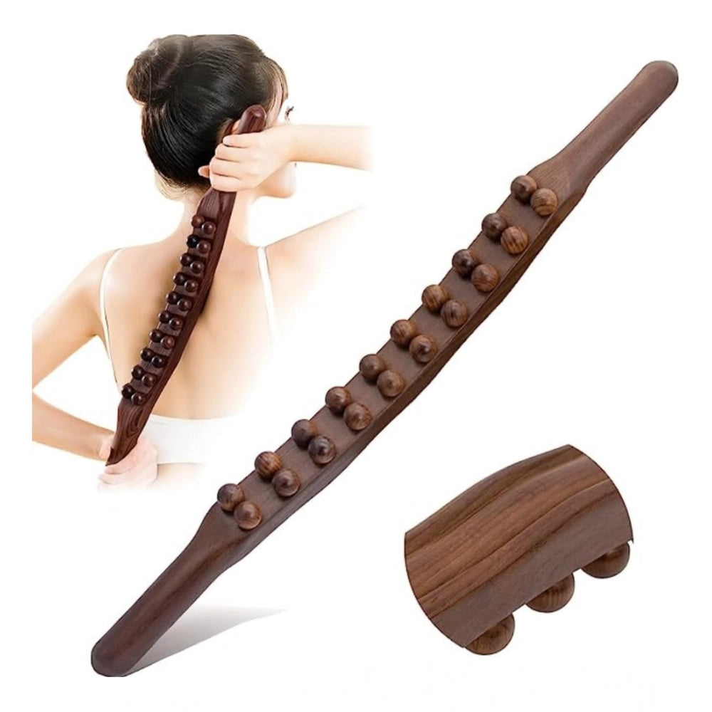 Amfyn Wood Gua Sha Stick Therapy Massager (Brown)