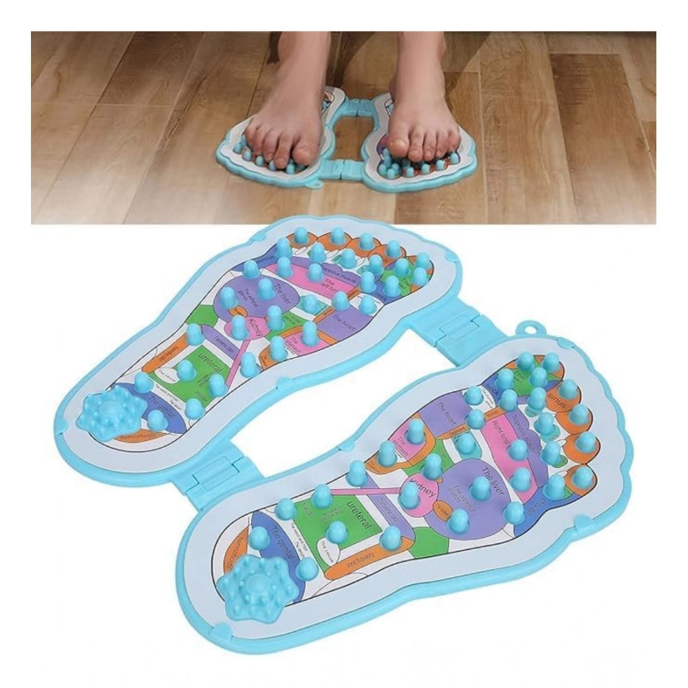 Amfyn Plastic Point Folding Foot Massager And Acupuncture (Blue)