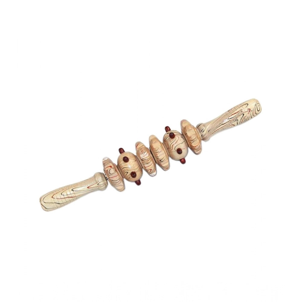 Amfyn Wood 6 Wheel Massage Roller (Wood)