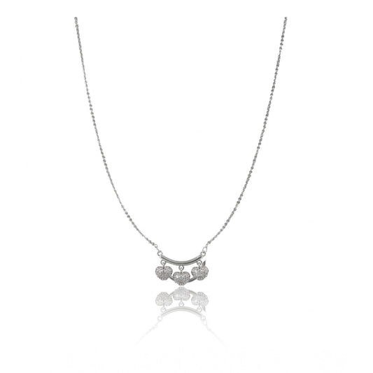 Amfyn Women's Stainless Steel Imported Stanless Steel Heart Pendent Chain (Silver Plated)
