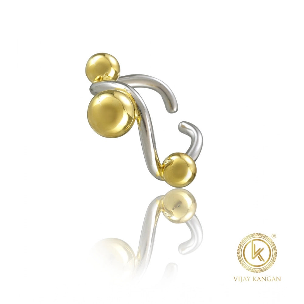 Amfyn Stainless Steel Stainless Steel Daily Wear Freesize Ring (Silver Plated)