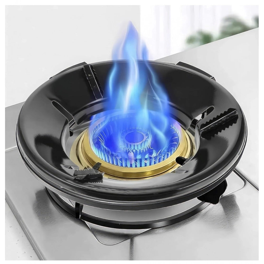 Amfyn Metal Gas Saver Burner Stand Pack of 1 (Black)