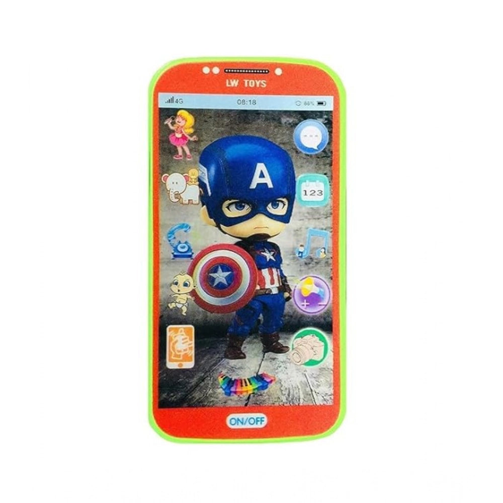 Amfyn Plastic Mobile Smartphone With Touch Screen And Multiple Sound Effects (Multicolor )