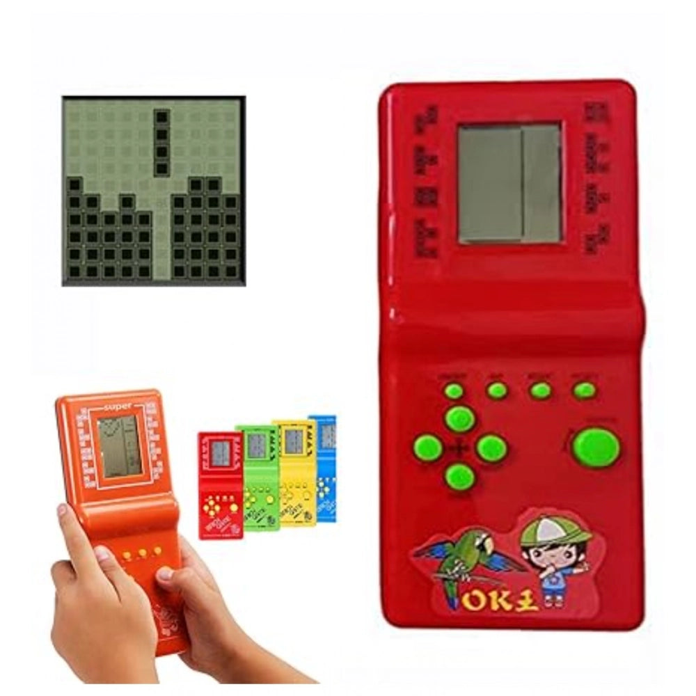 Amfyn Plastic Brick Game Hand Operated Video Games For Kids Toy (Multicolor )