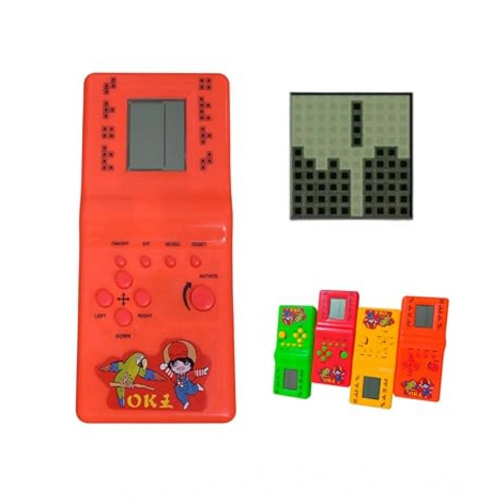 Amfyn Plastic Brick Game Hand Operated Video Games For Kids Toy (Multicolor )