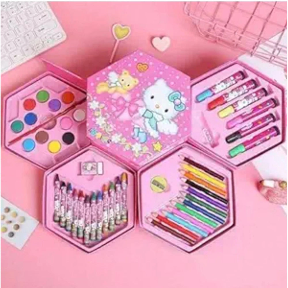 Amfyn Plastic 46-Piece Art Set For Kids (Multicolor )