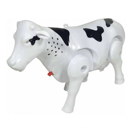 Amfyn Plastic Electric Milk Cow Moving Legs And Shake Tail (Multicolor )