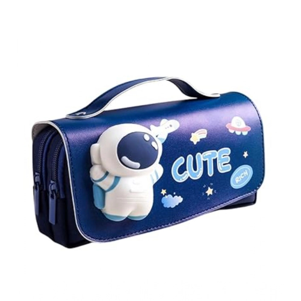 Amfyn Polyester 3D Pencil Pouch Stationary Storage Box For Kids (Multicolor )