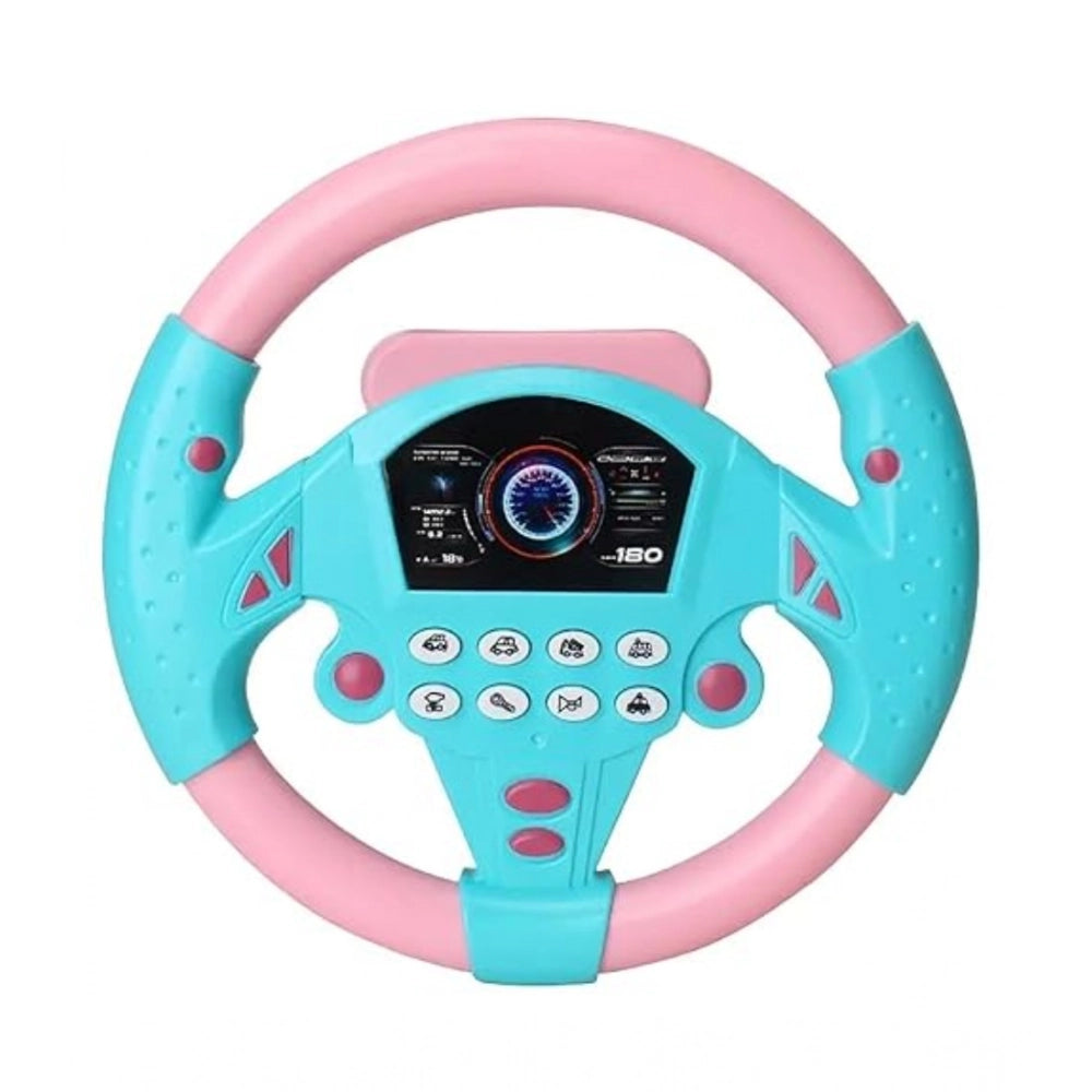 Amfyn Plastic Steering Wheel Driving Controller Toy (Multicolor)