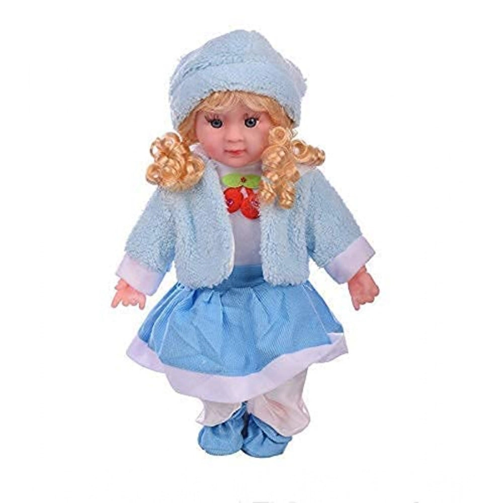 Amfyn Plastic Singing Songs And Poem Baby Girl Doll (Multicolor )