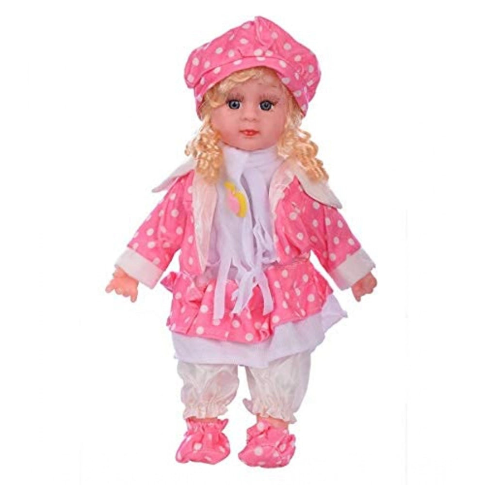 Amfyn Plastic Singing Songs And Poem Baby Girl Doll (Multicolor )