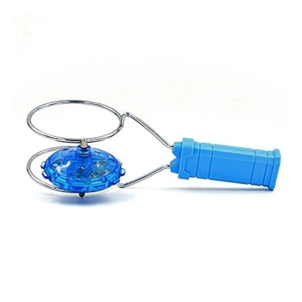 Amfyn Plastic Magnetic Gyro Weel With Flashing Toy (Multicolor )