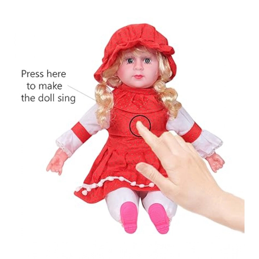 Amfyn Plastic Singing Songs And Poem Baby Girl Doll (Multicolor )