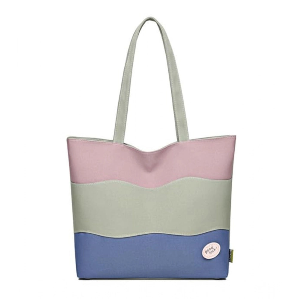 Amfyn Women's Canvas Zipper ToteBag (Multicolor)