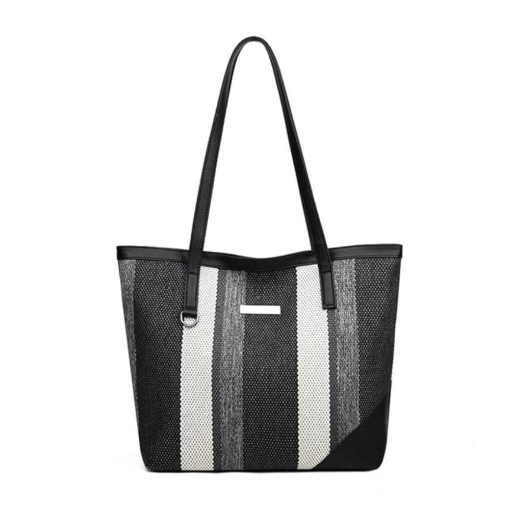Amfyn Women's Faux Leather Zipper ToteBag (Multicolor)
