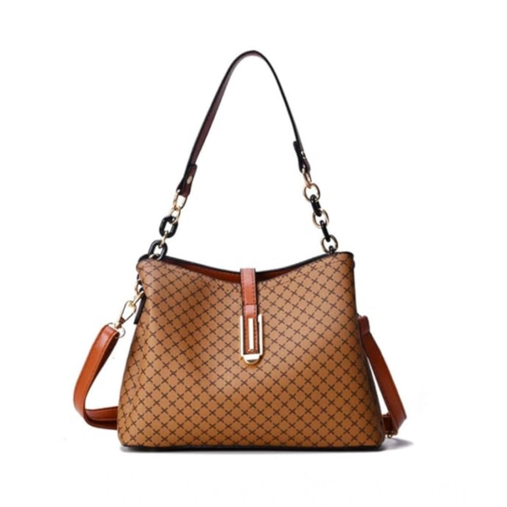 Amfyn Women's Faux Leather Shoulder Zipper Handbag (Multicolor)