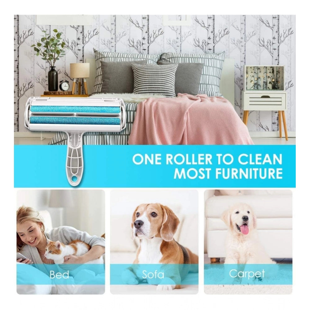 Amfyn Plastic Dog Hair Remover Roller (Blue)