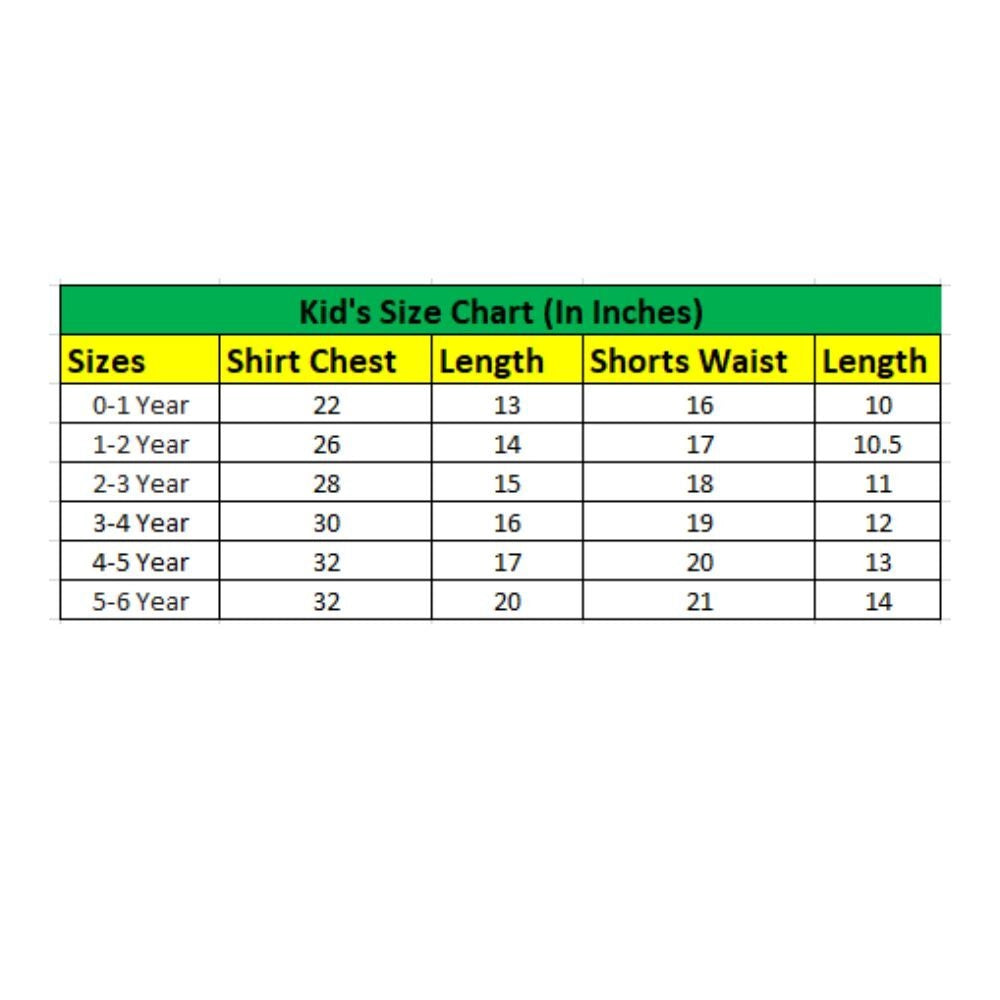 Amfyn Boy's Twill Cotton Printed Short Sleeve Shirt And Shorts Set (Green)