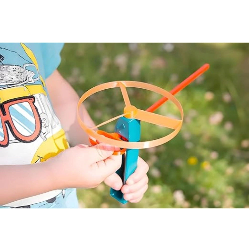 Amfyn Plastic Kids Flying Helicopter Toy, Indoor Outdoor Party Favours (Multicolor)
