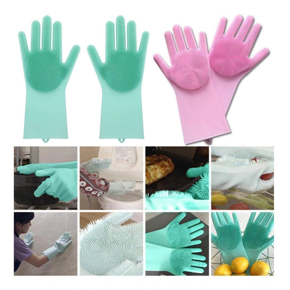 Amfyn Silicone Cleaning Gloves (Multicolor)