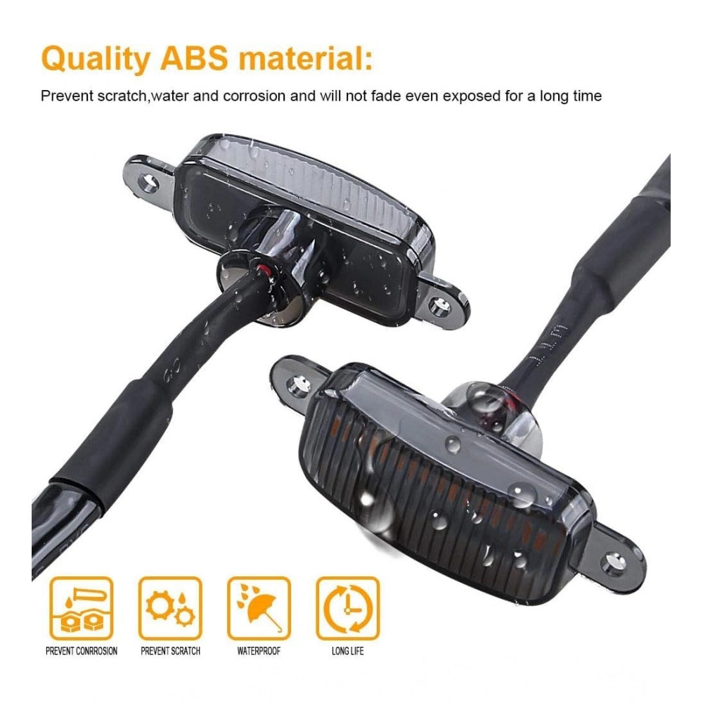 Amfyn Plastic Universal 4 X 4 Daytime Running Light Led Car Pack Of_4 (Multicolor)