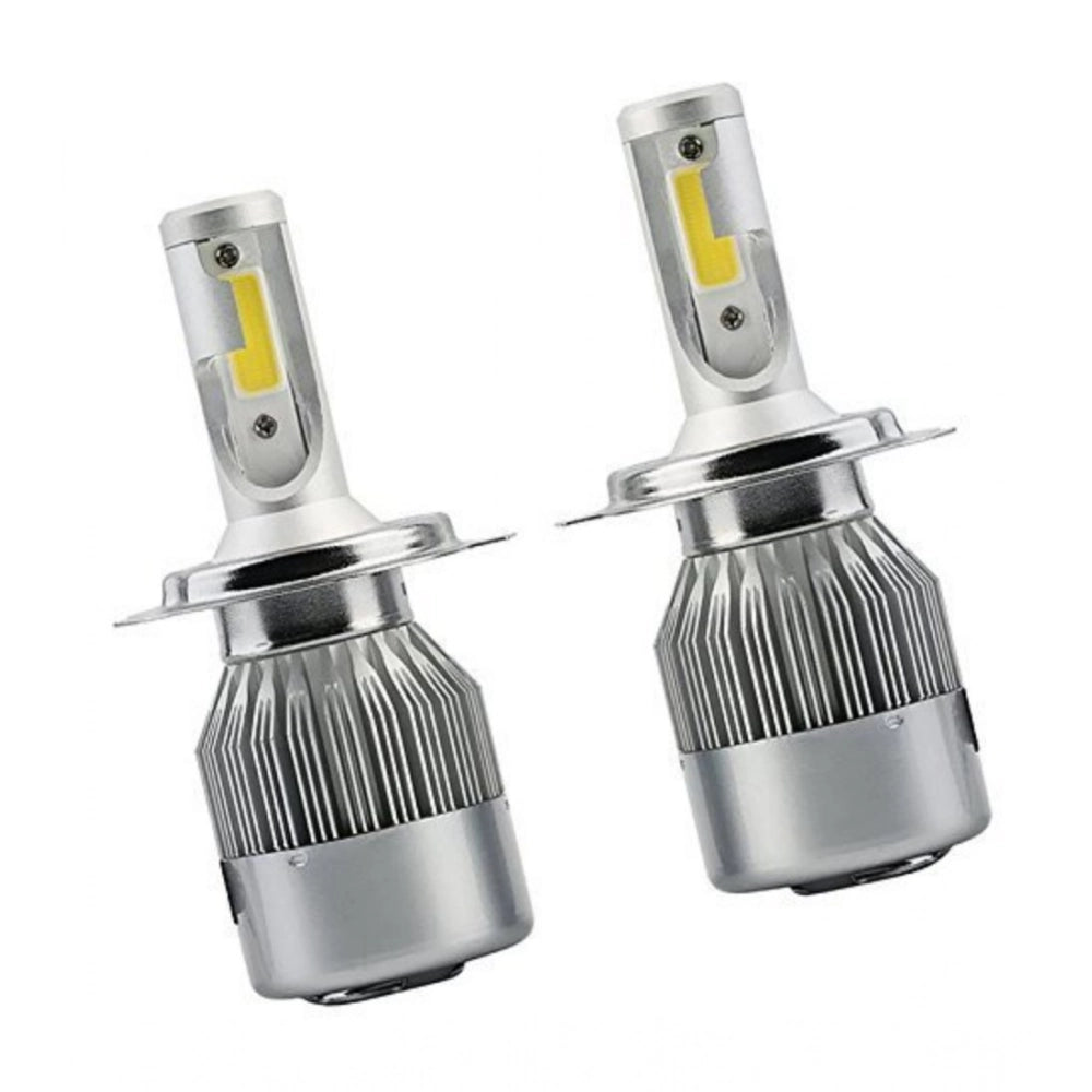 Amfyn Plastic 2Pcs H8 H9 H11 6000K 36W White LED Headlight Light Kits C6 Cob Universal for All Cars (White)