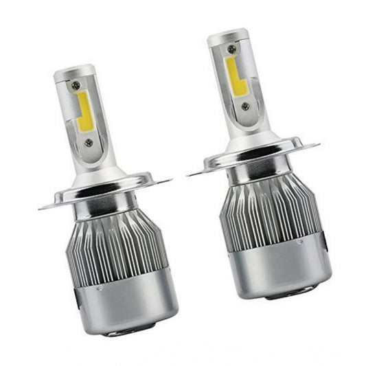 Amfyn Plastic 2Pcs H8 H9 H11 6000K 36W White LED Headlight Light Kits C6 Cob Universal for All Cars (White)