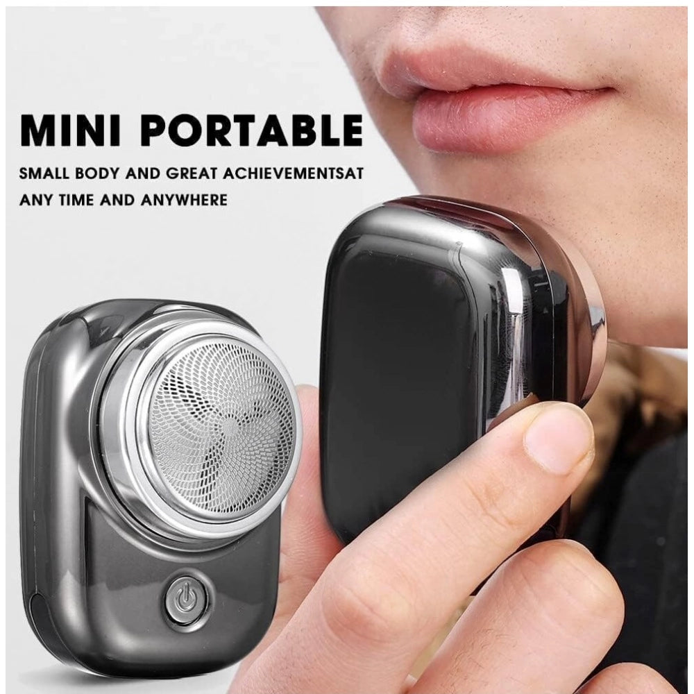 Amfyn Plastic Mini Electric Shaver Portable Shaver Men (Multicolor)