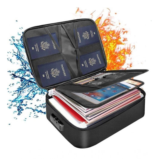 Amfyn Polyster Document Organizer Bag (Black)