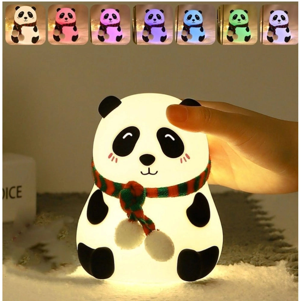 Amfyn Plastic, Silicone Panda Lamp (Multicolor)