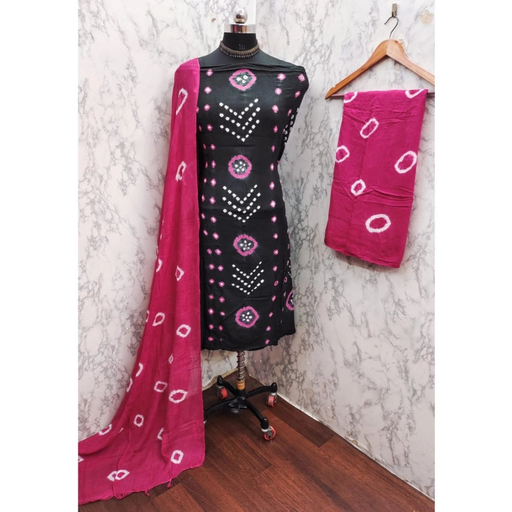 Amfyn Women's Rayon Printed Unstitched Salwar Suit Material With Dupatta 2.3Mtrs (Grey)