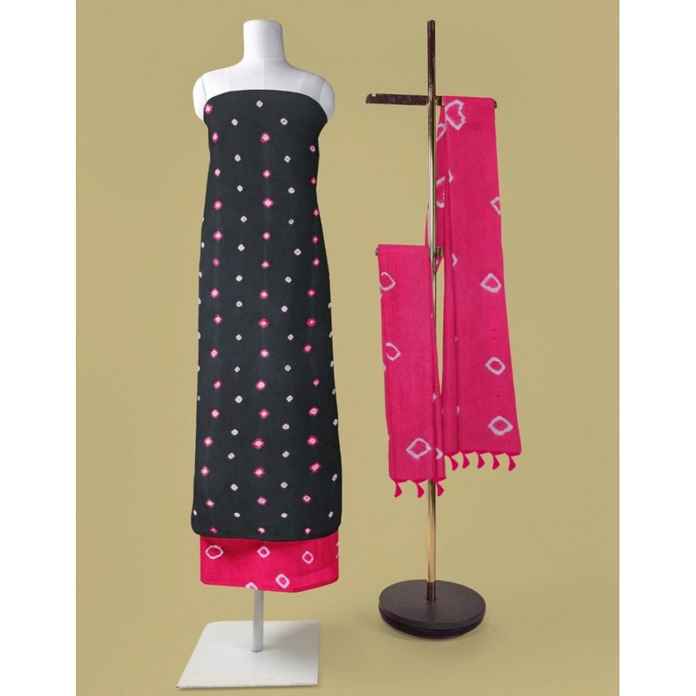Amfyn Women's Rayon Printed Unstitched Salwar Suit Material With Dupatta 2.3Mtrs (Grey)