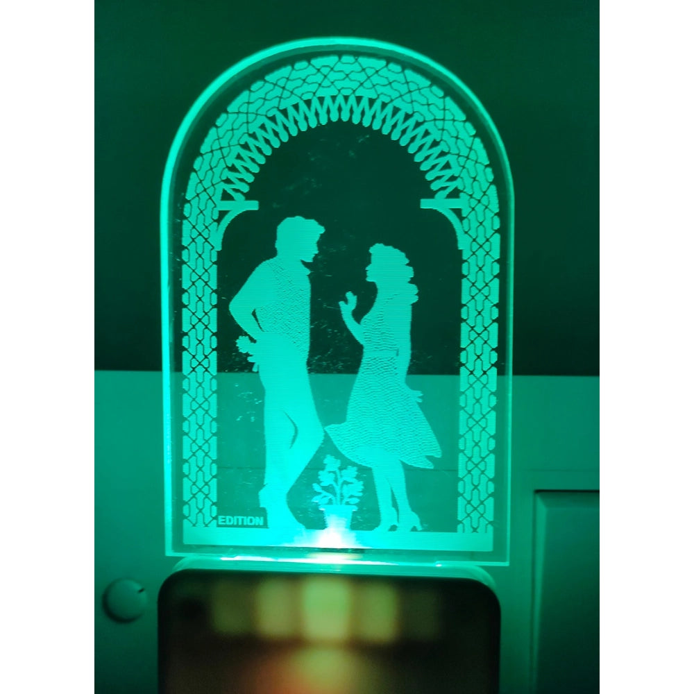 Amfyn Romantic Love Couple AC Adapter Night Lamp