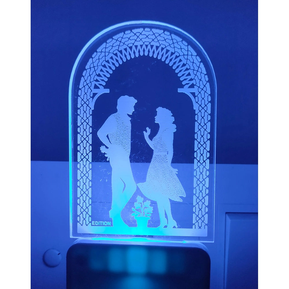 Amfyn Romantic Love Couple AC Adapter Night Lamp
