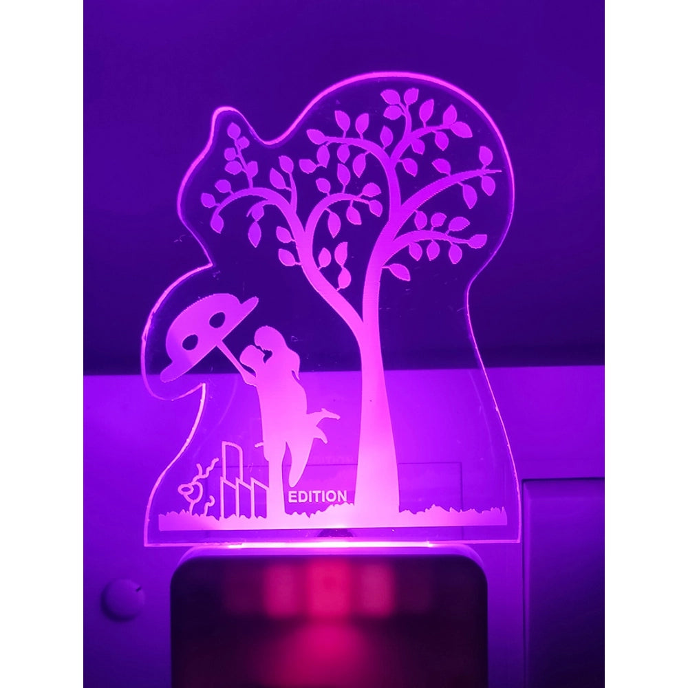 Amfyn Romantic Couple Under Tree AC Adapter Night Lamp