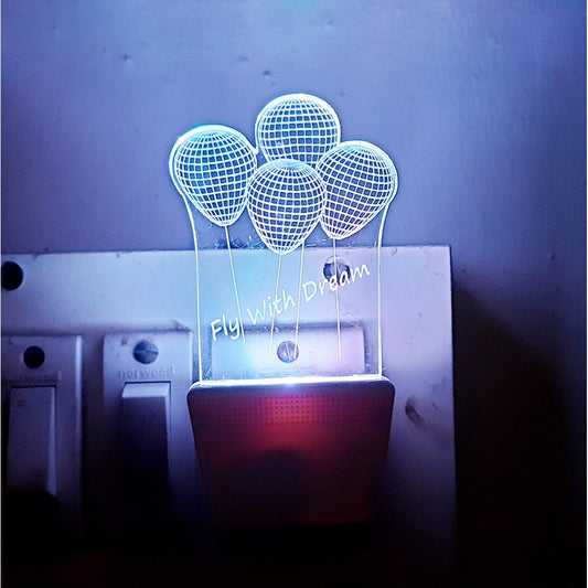 Amfyn Fly With Dream Balloons AC Adapter Night Lamp