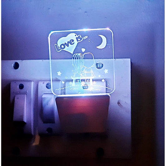 Amfyn Love Is With Half Moon AC Adapter Night Lamp