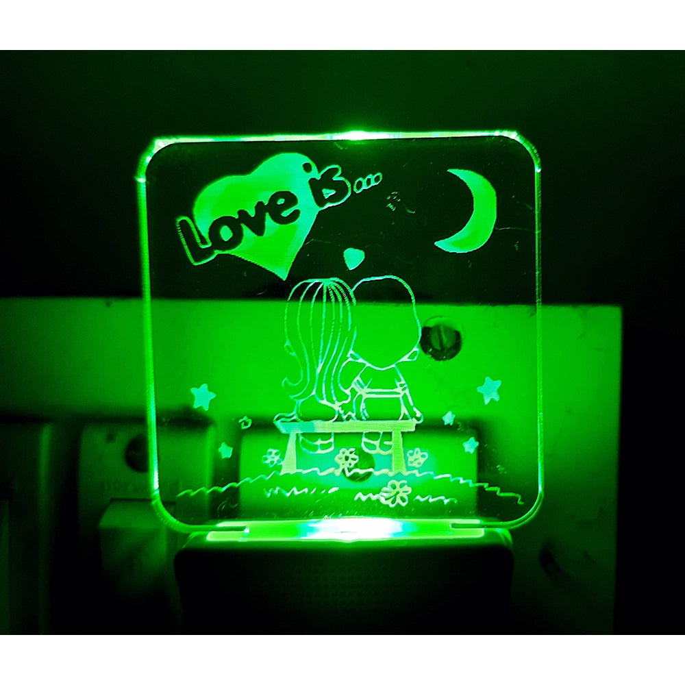 Amfyn Love Is With Half Moon AC Adapter Night Lamp