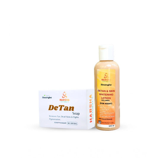Amfyn Harsha Naturals Detan And Whitening Body Lotion - (100ML)