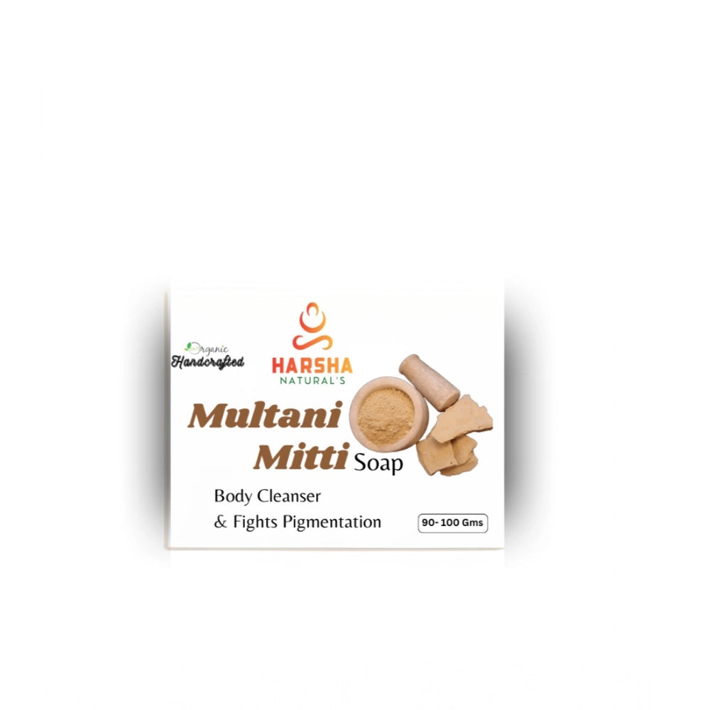 Amfyn Pack Of_2 Harsha Naturals - Multani Mitti Soap (100GM)