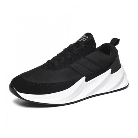 Amfyn Men's Casual Synthetic Lace-ups Casual Shoes (Black)