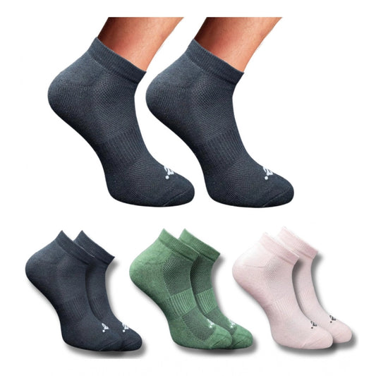 Amfyn 3_Pair Set Unisex Casual Cotton Printed Low Cut Socks (Multicolor)