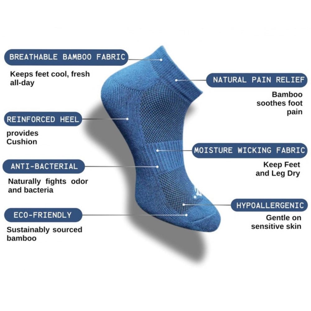 Amfyn 3_Pair Set Unisex Casual Cotton Printed Low Cut Socks (Multicolor)